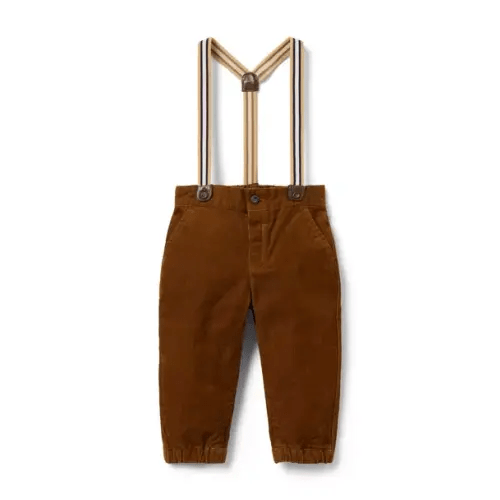 Baby Corduroy Suspender Pant