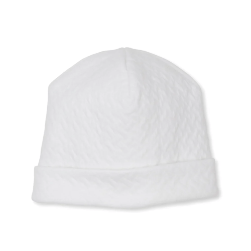Classic Jacquard Hat - White - Baby Bloomers