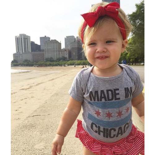 Chicago Flag Bodysuit Chicago Baby Shirt Made in Chicago - Etsy