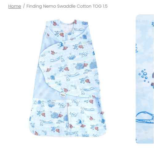 Blue Finding Nemo Newborn Swaddle | HALO