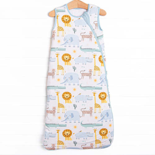 Wild Friends Bamboo Sleep Bag, Blue – Stitchy Fish