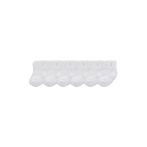 Girls' Gripper Socks, Pack of 6 - Baby