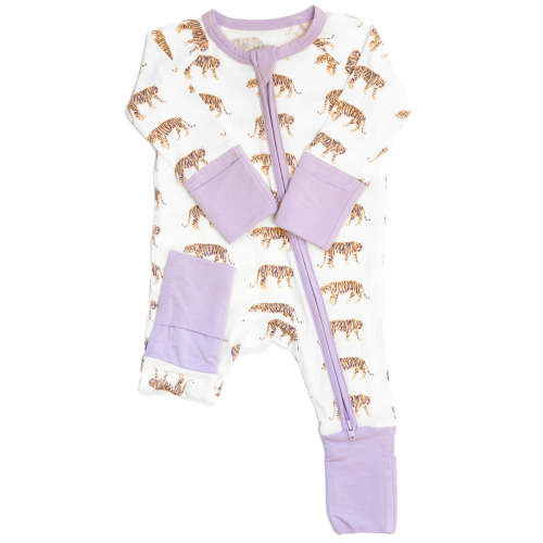 Uptown Baby Tiger Bamboo Sleep Romper – ZukaBaby