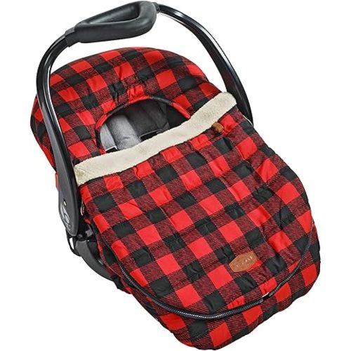 JJ Cole Winter Baby Car Seat Cover - Buffalo Check