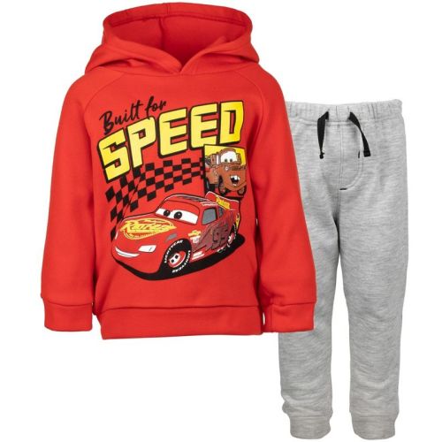 Disney Pixar Cars Lightning McQueen Fleece Pullover Hoodie and Pants Outfit Set Toddler