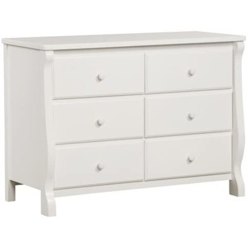 Delta Children Universal 6 Drawer Dresser, White