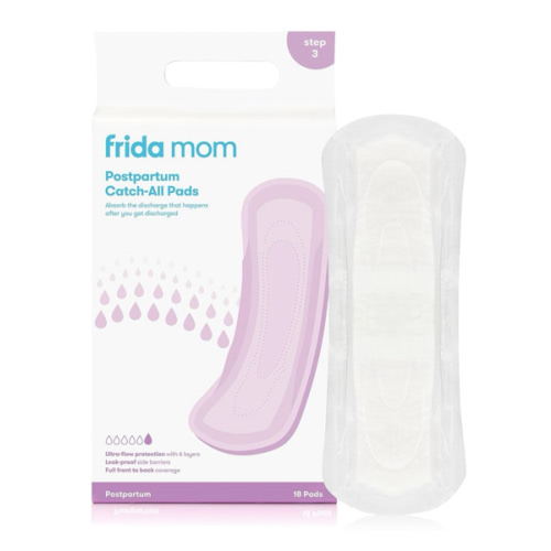 Frida Mom Postpartum Pads, Leak Proof Feminine Care Maxi Pads, 6 Layers of Protection for Maximum Absorbency (18ct)