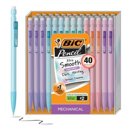 BIC 40pk Xtra Smooth 0.7mm Mechanical Pencils: Back to School Supplies