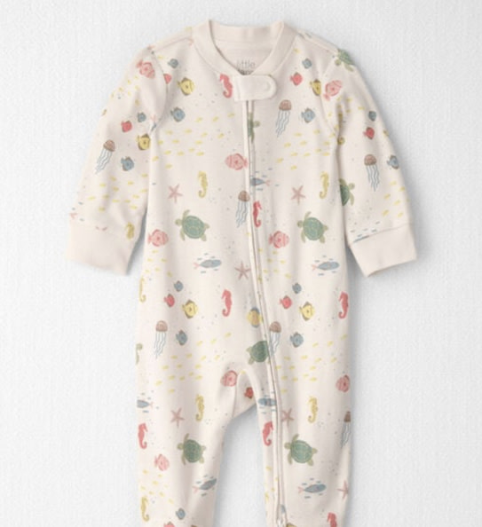 Baby Organic Cotton Sleep & Play Pajamas in Under the Sea - Little Planet | Carter's