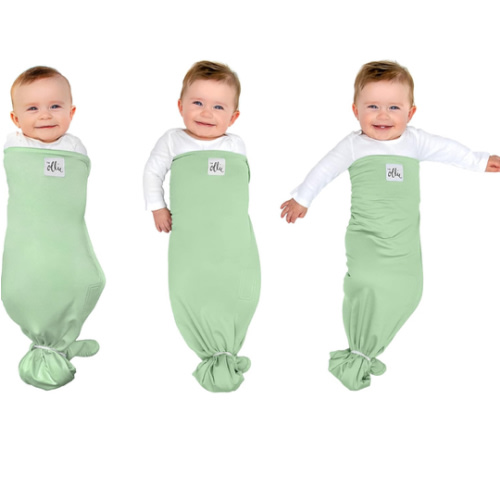 The Ollie Swaddle – Sleep Swaddle for Babies | Breathable, Moisture-Wicking Fabric to Prevent Overheating | Soft, Adjustable Fit | Ideal for Newborns & Infants (Meadow)