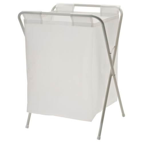 JÄLL Laundry bag with stand - white 13 gallon