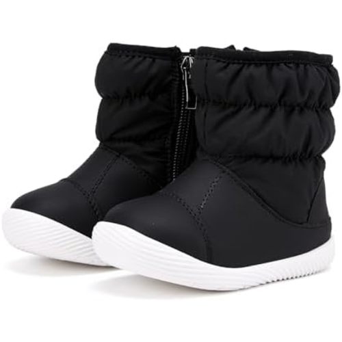 BMCiTYBM Baby Boy Girl Snow Boots Waterproof Winter Warm Booties Nonslip Lightweight Outdoor Shoes for First Walkers 6 9 12 18 24 Months(Infant/Toddler)
