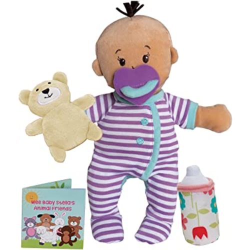 Manhattan Toy Wee Baby Stella Beige Sleepy Times Scent 12" Soft Baby Doll Set