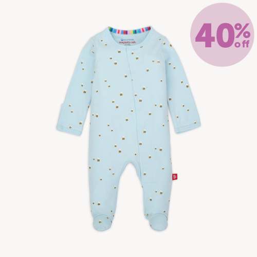 honey hill organic cotton magnetic parent favorite footie – Magnetic Me