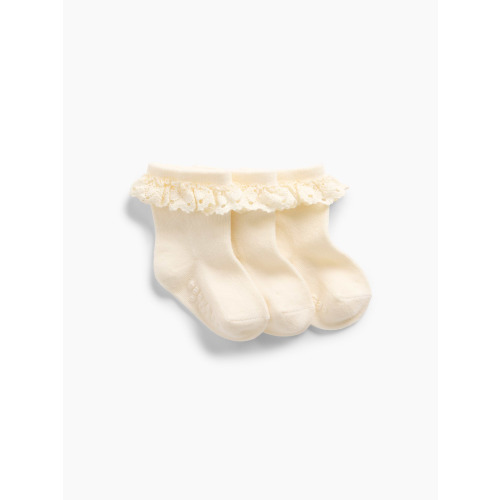 Baby Lace-Trim Socks (3-Pack)