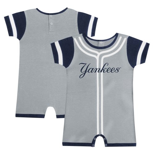 Infant New York Yankees Fanatics Gray Fast Pitch Romper
