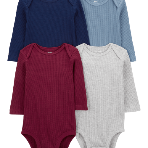 Multi Baby 4-Pack Long-Sleeve Bodysuits | Carter’s Oshkosh Canada