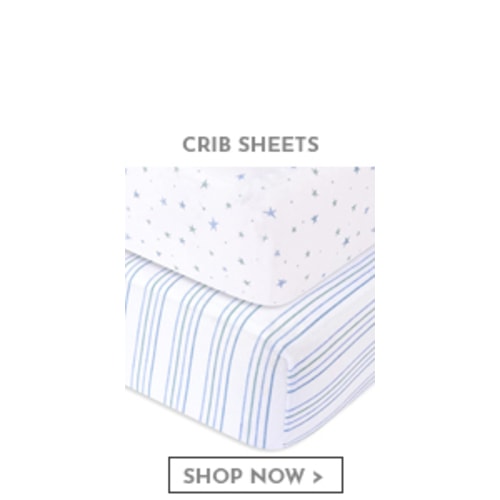 Crib Sheets Set 2 Pack - Baby Crib Sheets with 100% Jersey Cotton - Crib Sheets for Boys and Girls, Newborn Essentials (Blue Stars & Stripes) - Gray Abstract