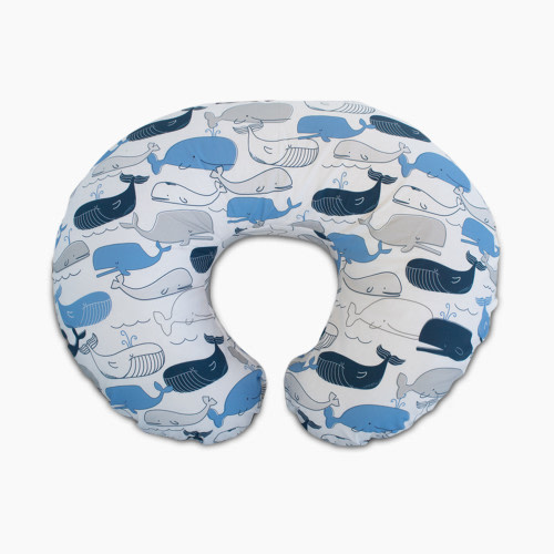 Boppy Original Nursing Pillow and Positioner - Big Whales Blue/Grey