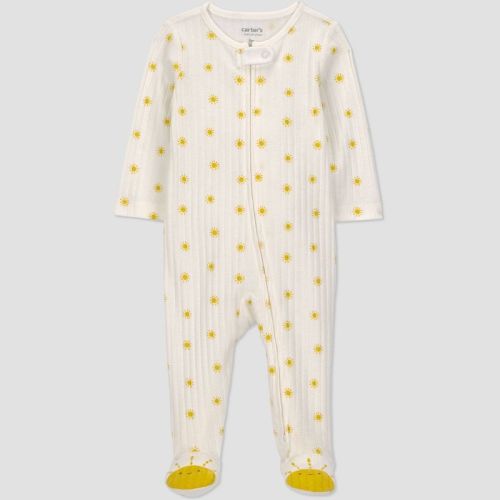 Carter's Just One You® Baby Sun Graphic Footed Pajamas - Yellow Newborn