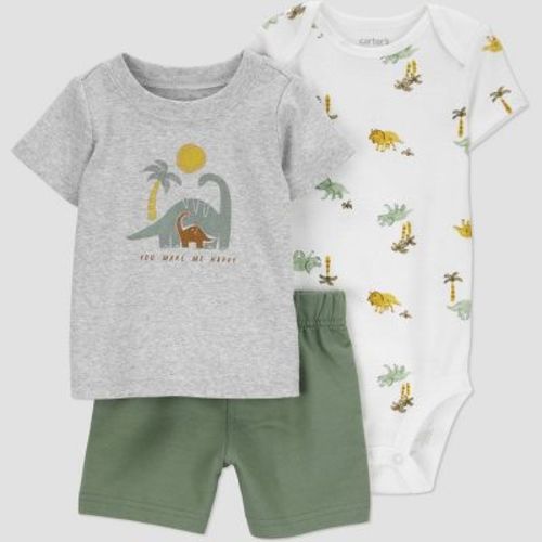 Carter's Just One You®️ Baby Boys' Dino Top & Bottom Set - Green 12m
