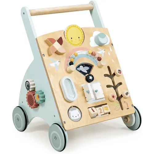 Tender Leaf Toys - Sunshine Baby Activity Walker - Activity Station to Encourage Floor Play to First Steps - Perfect Companion to Learn How to Walk - Age 18m +
