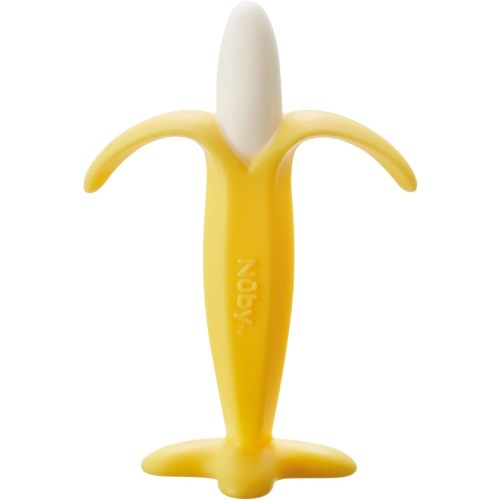 Nuby Banana Soothing Teether Easy Grip BPA-Free Suitable from 3 Months Plus, One Size : Amazon.co.uk: Baby Products