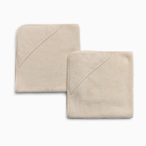 Tiny Kind Organic Cotton Hooded Towel (2 Pack) - Antique White, 0-24 M