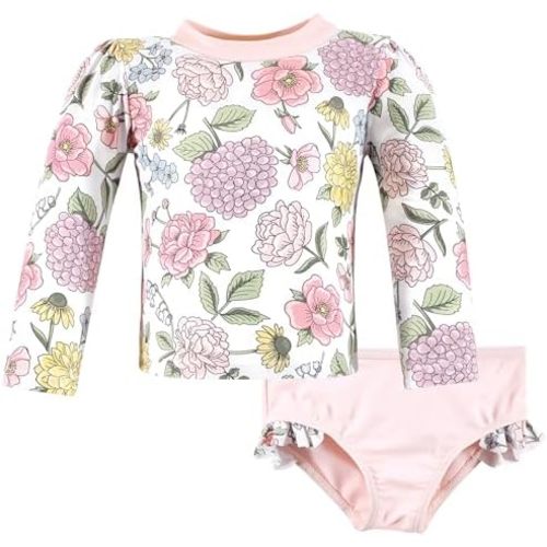 Hudson Baby Baby-Girls Swim Rashguard Set