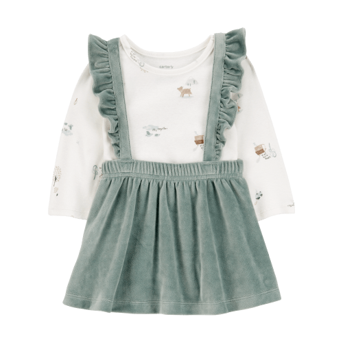 Baby 2-Piece Woodland Creatures Bodysuit & Velboa Jumper Set - Carter's | Carter's