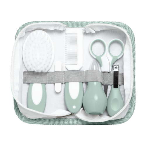 Bizzu Baby Grooming Kit, 11-Piece Essential Care Set with Brush, Comb, Nail Tools & Storage Case