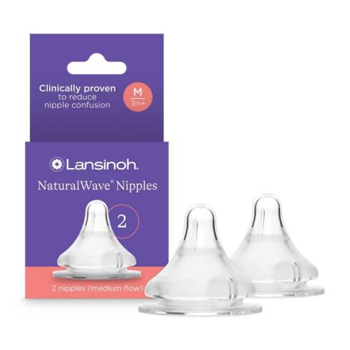 Lansinoh NaturalWave Nipples M - 2 ct