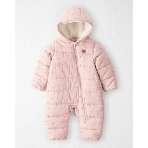 Baby Girl 1-Piece Snowsuit Made with Recycle Materials in Blush Petals Print - Little Planet | Carter's