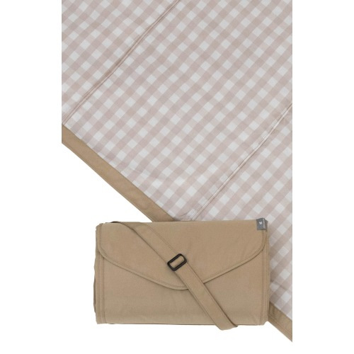 little unicorn 5 x 7 Outdoor Blanket, Beige Buffalo Check