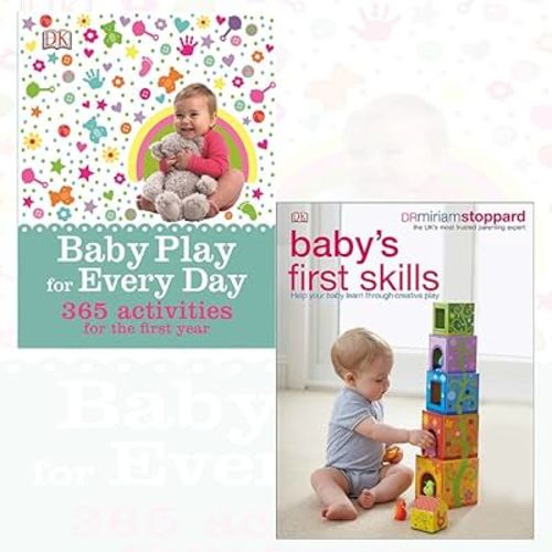 baby play for every day [hardcover] and baby's first skills 2 books collection set - (365 activities for the first year,help your baby learn through creative play)