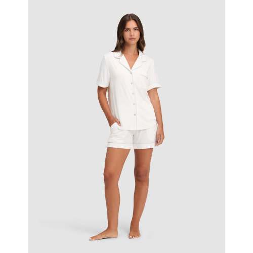 Women's Bamboo Stretch-Knit Short Sleeve Pajama Set | Cozy Earth