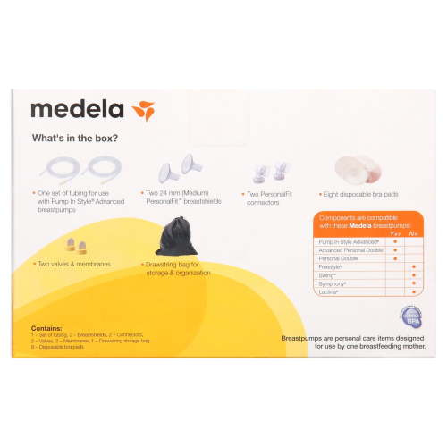 Medela Pump in Style Advance Breast Pump Accessory Kit, Double Electric, Replacement Parts, 87250, 18 Piece Set