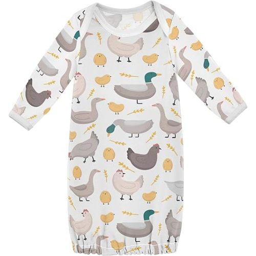 Baby Sleepsuit Cotton Sleeper Gown