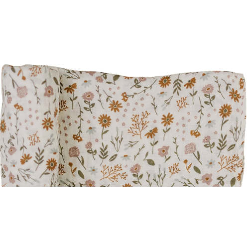 Meadow Floral Muslin Swaddle Blanket