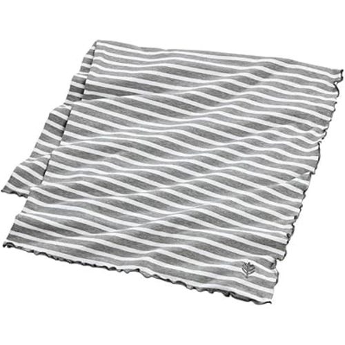 Coolibar Unisex Sun Blanket - UPF 50+ Sun Protection - Savannah in Grey/White Stripe