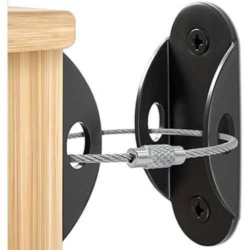 Furniture Anchors (10 Pack) Anti Tip Furniture Straps for Baby Proofing, 400lbs Tension Earthquake Resistant Metal Straps, Furniture Wall Anchor Prevent Baby Pet from Falling Furniture