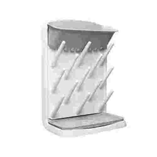 Ubbi Baby Bottle Drying Rack, Holder and Dryer, Large Storage Space, Gray