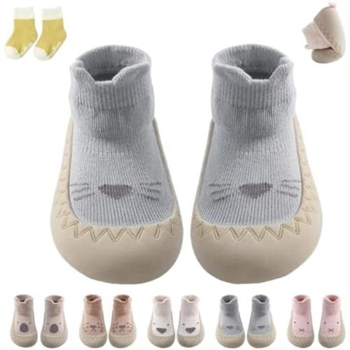 Nestnov Baby Shoes, Nestnov Soft Rubber Sole Baby Shoes, Nestnov First Walking Sock Shoes, Non-slip Warm Elastic Socks Shoes