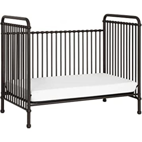 Namesake Abigail 3-in-1 Convertible Metal Crib in Vintage Iron, Greenguard Gold Certified