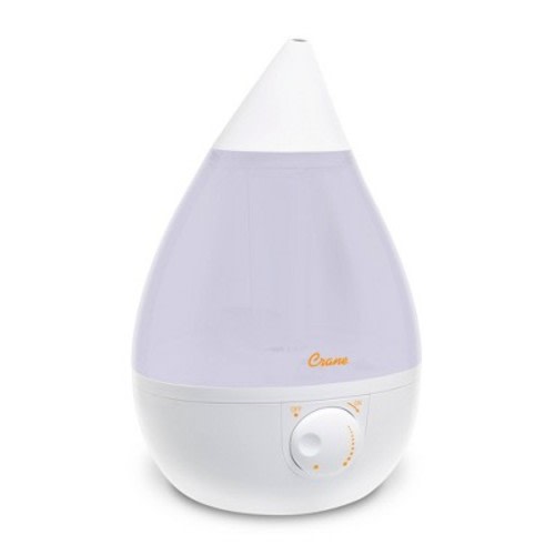 Crane Drop Ultrasonic Cool Mist Humidifier - 1 Gallon, Color: White