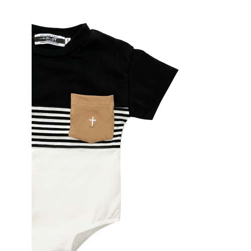 With You Always Striped Bodysuit