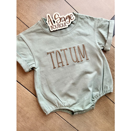 Personalized Bubble Romper - custom name - baby romper - personalized name - kids bubble - bubble romper - embroidered romper - embroidery