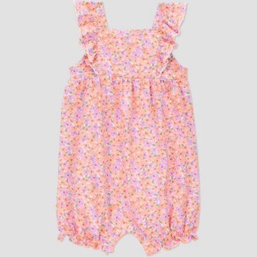 Carter's Just One You® Baby Girls' Floral Romper - Pink 6M