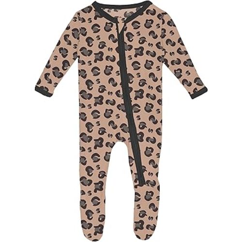 KicKee Footie with 2 Way Zipper in Celebration Prints, One-Piece Boy or Girl Baby Clothes