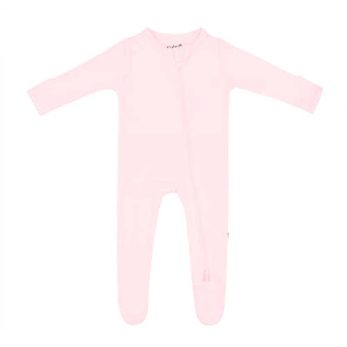 Zippered Footie in Sakura Color, 0-3 months